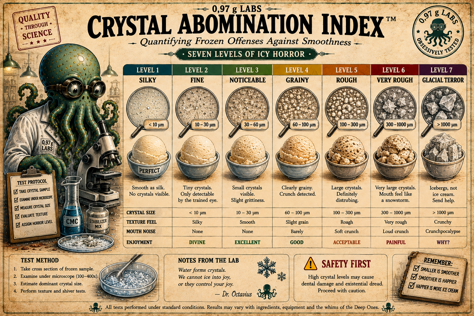 0,97 g Labs Crystal Abomination Index chart